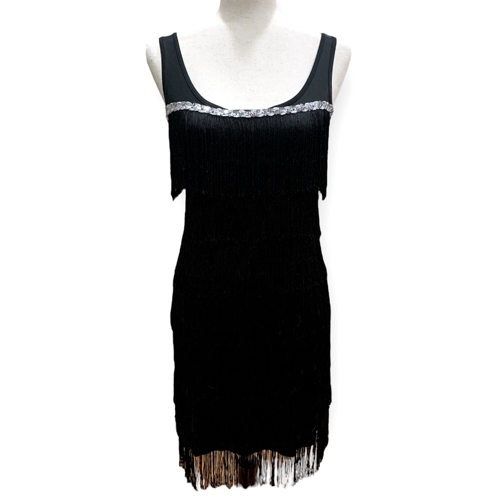 Flapper Dress Halloween Costume Black Size Small